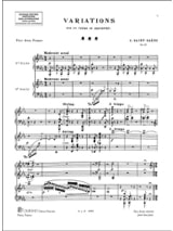 Variations sur 1 Thème de Beethoven Opus 35. 2 Pianos - SAINT-SAËNS